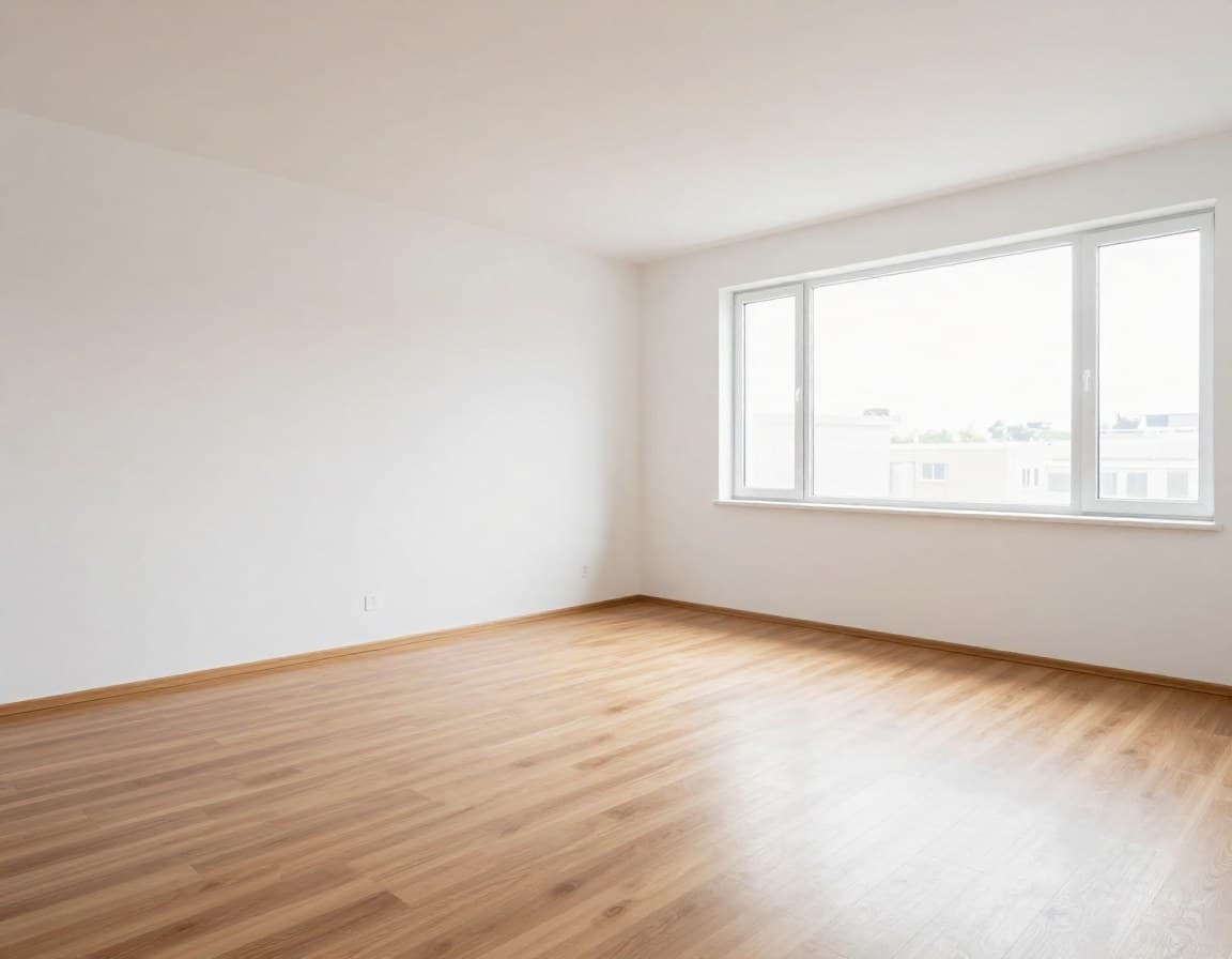 Leerer Raum vor Virtual Staging