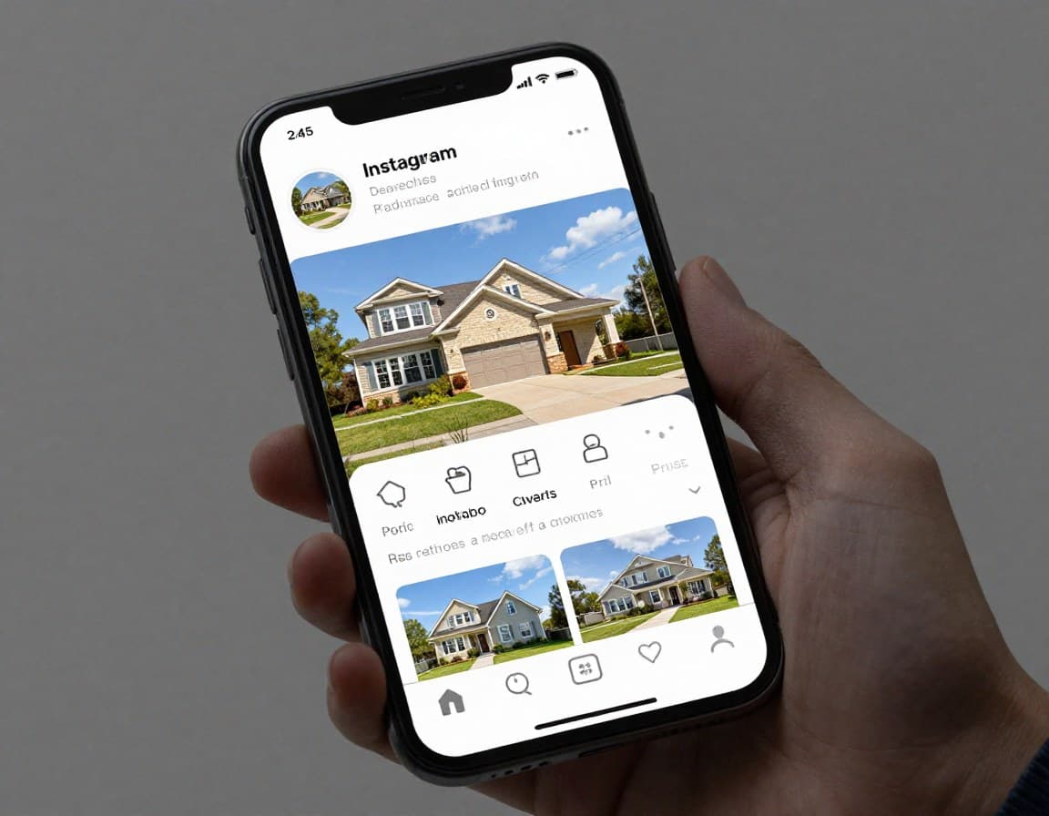 Social-Media-Beitrag für Immobilien, erstellt mit KI-Tools