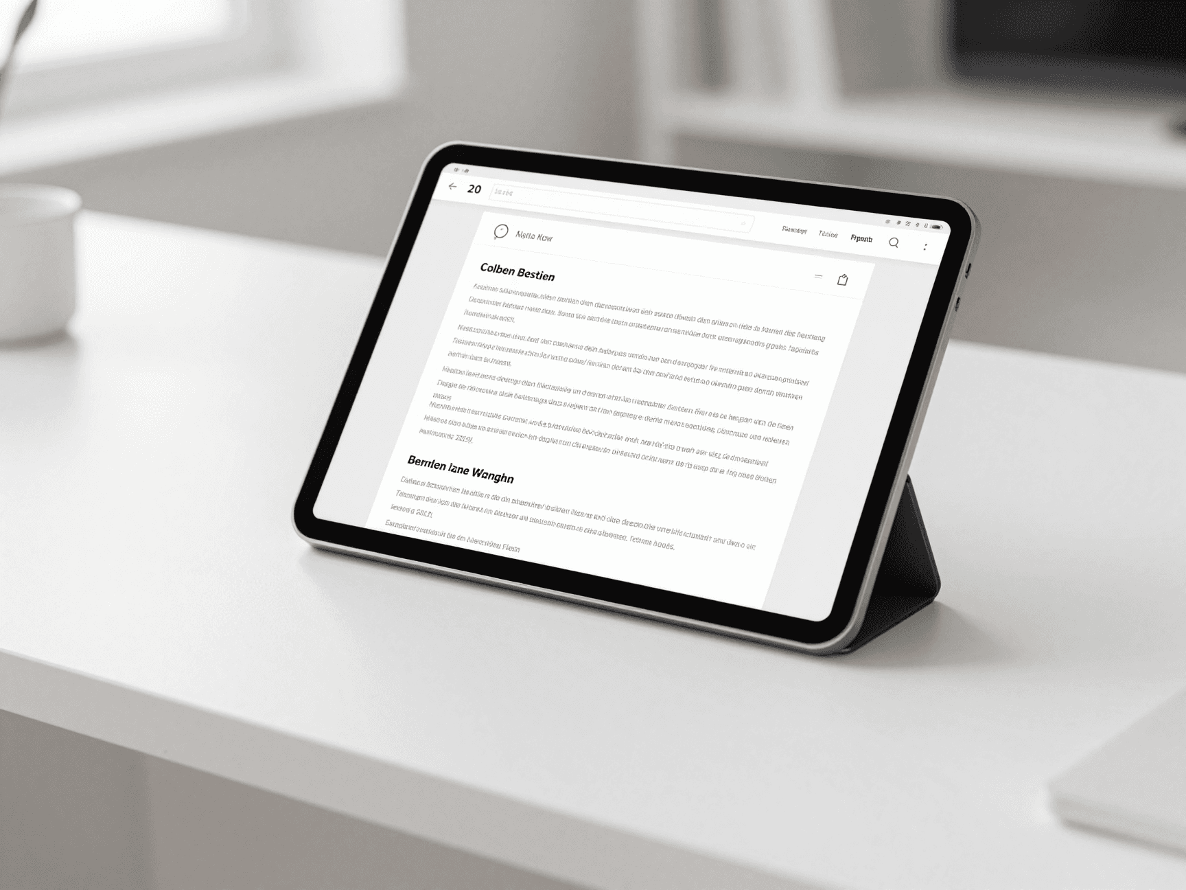 Professioneller Inserattext mit konkreten Distanzen und Pflichtangaben
