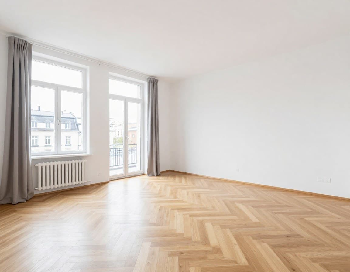 Vorher: leerer Raum
