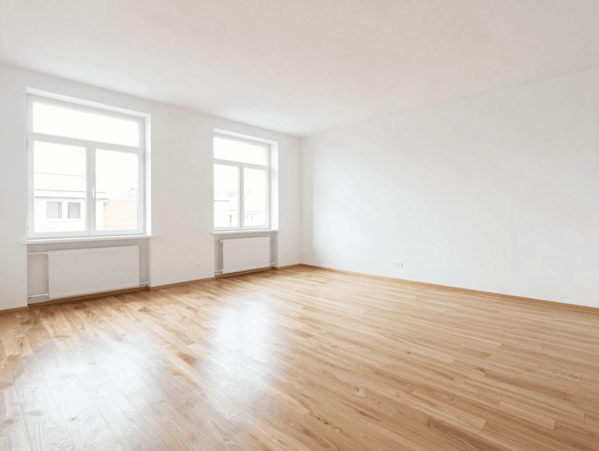 Leeres Wohnzimmer, wie es in den Claude-Chat eingefügt wurde
