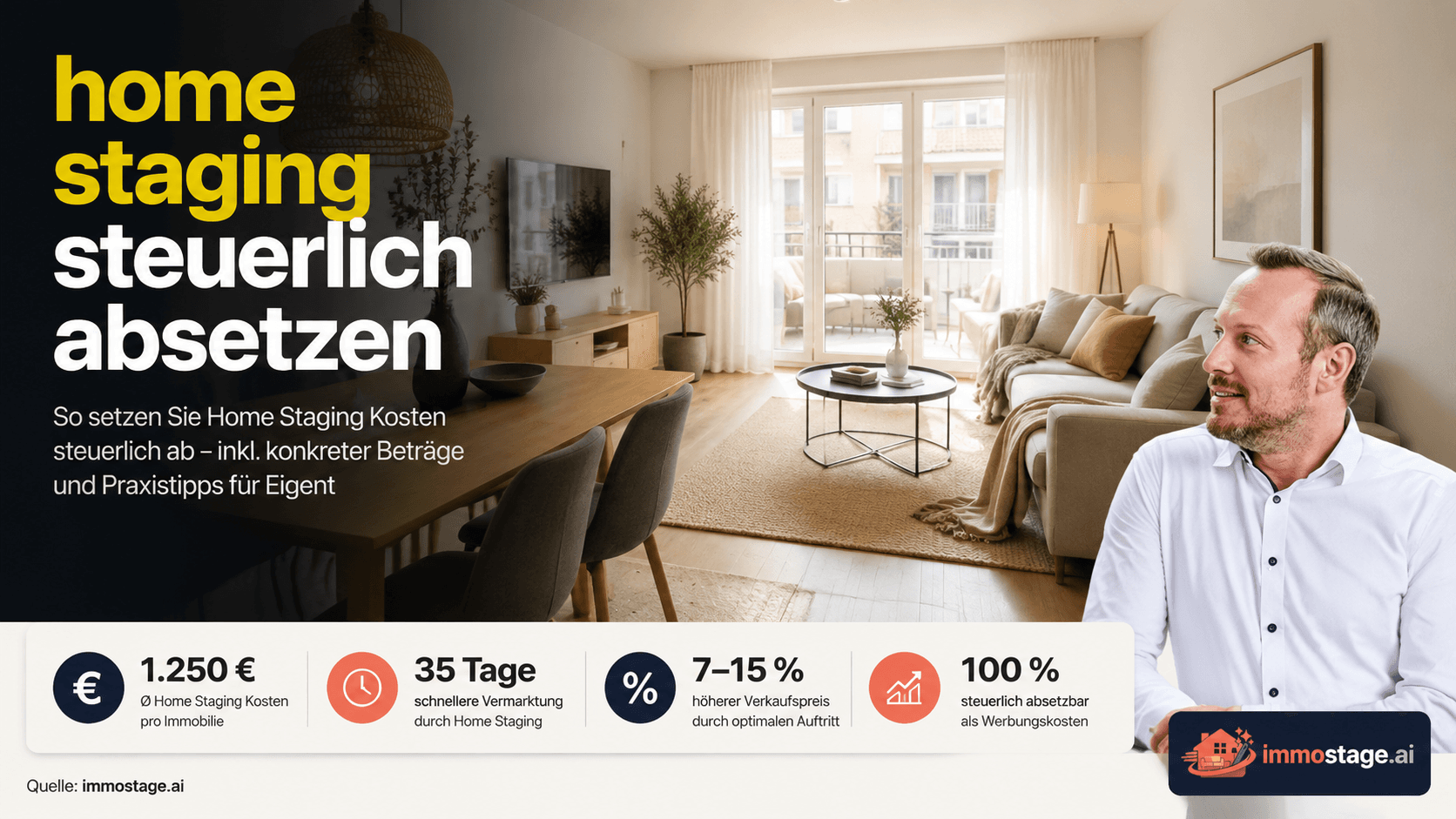 Home Staging steuerlich absetzen: Tipps für Eigentümer & Makler