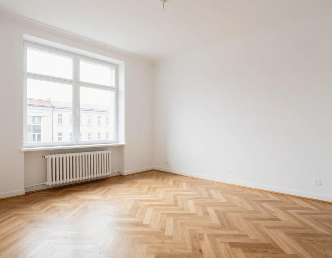 Vorher: Leerer Raum