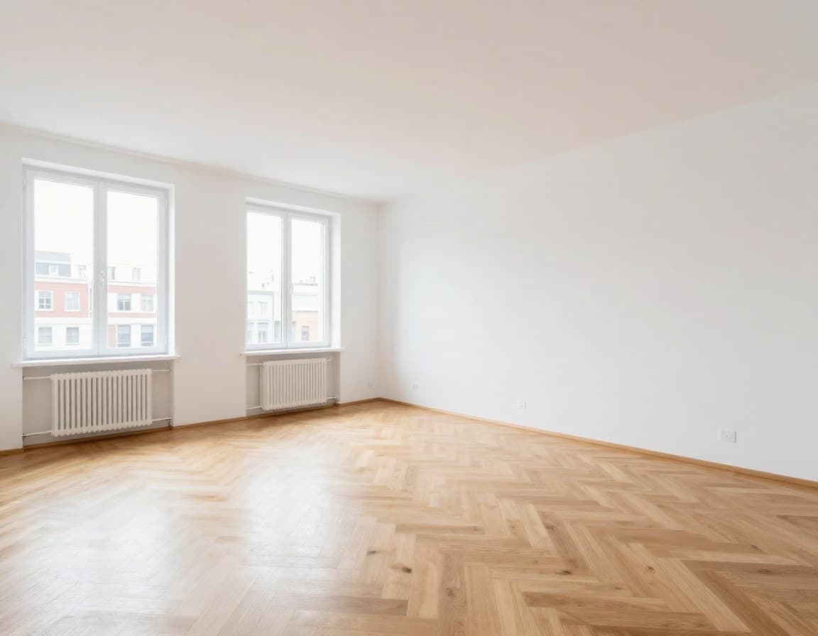 Leere Wohnung vor virtuellem Staging — HomeStagingKI Alternative Vergleich