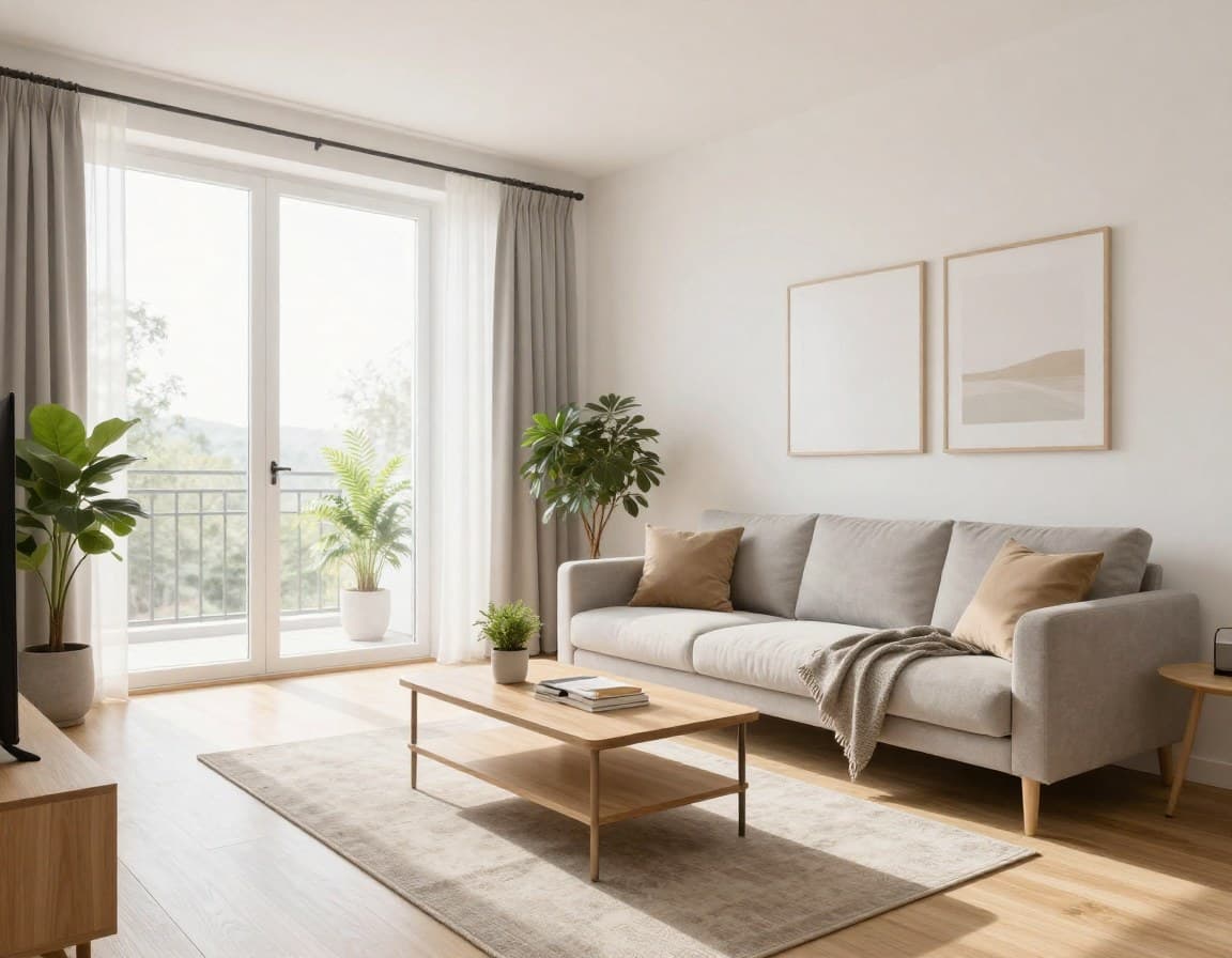 Virtual Staging Wohnzimmer — ImmoStage vs Pedra Vergleich fur DACH-Makler