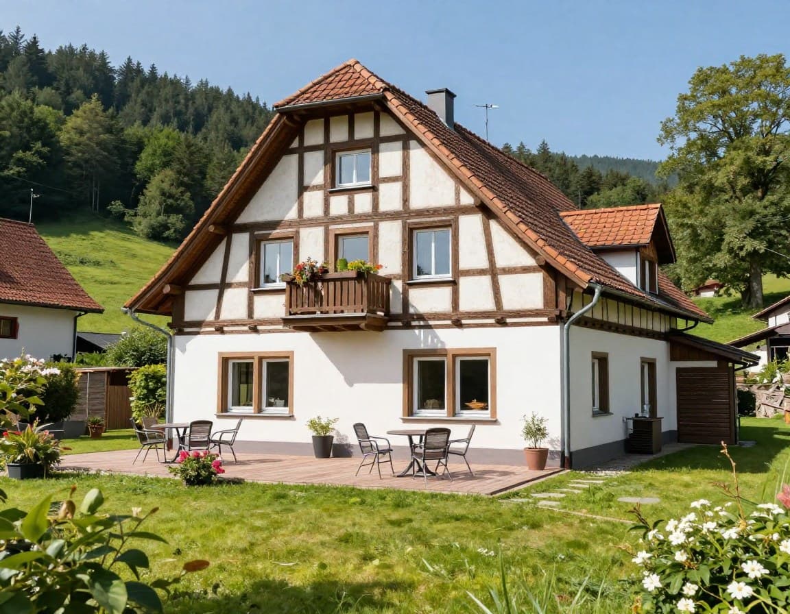 Gepflegtes Einfamilienhaus mit Garten in der Schwarzwald-Region Baden-Württembergs