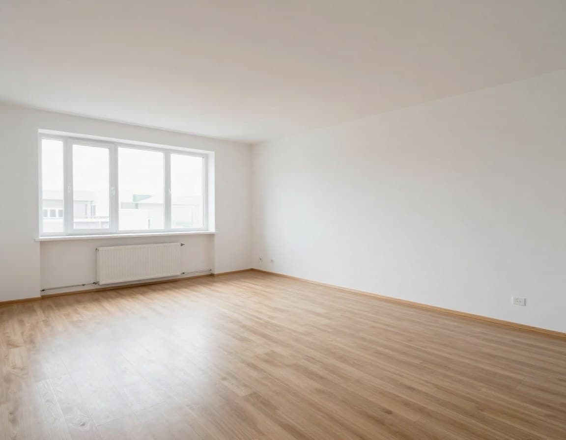 Leerer Raum vor dem Virtual Staging