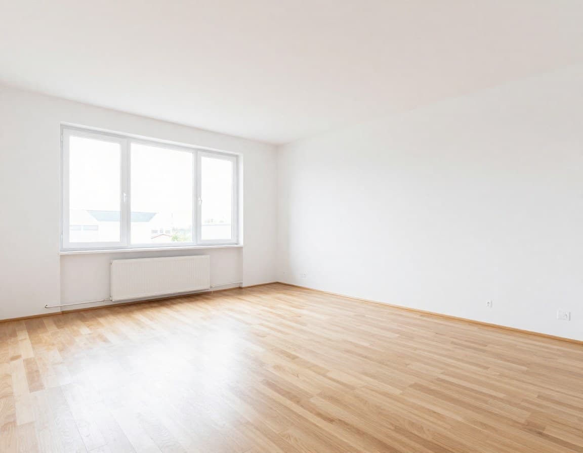Leerer Raum vor dem Virtual Staging