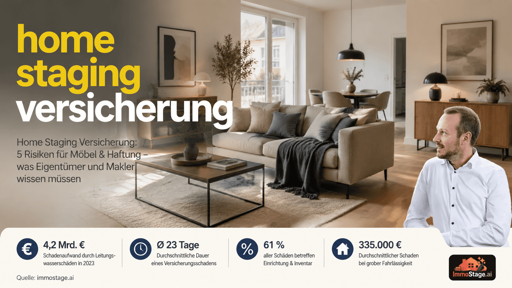 Home Staging Versicherung: Was Eigentümer & Makler wissen müssen