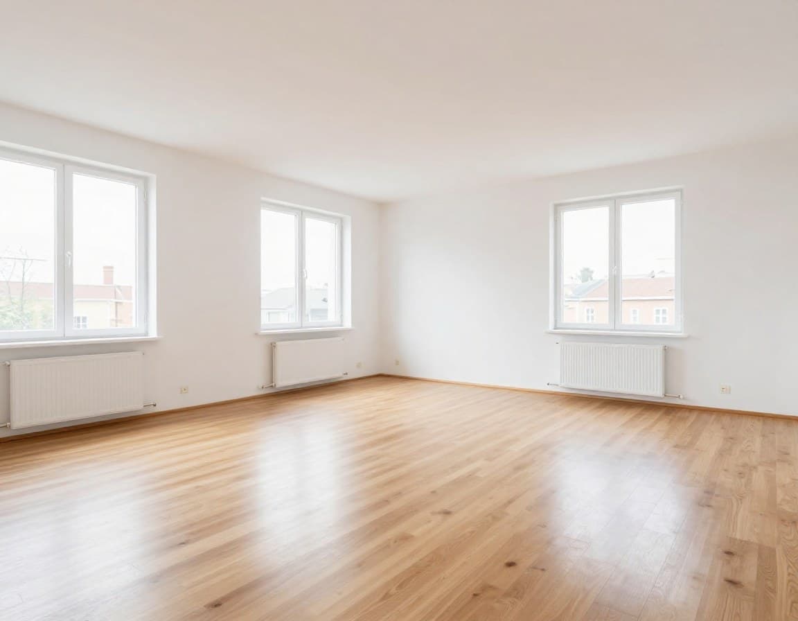 Leere Ferienwohnung vor Virtual Staging