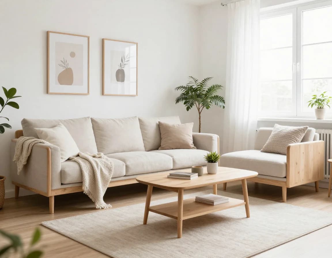 Skandinavisch-Landhausstil Virtual Staging Beispiel