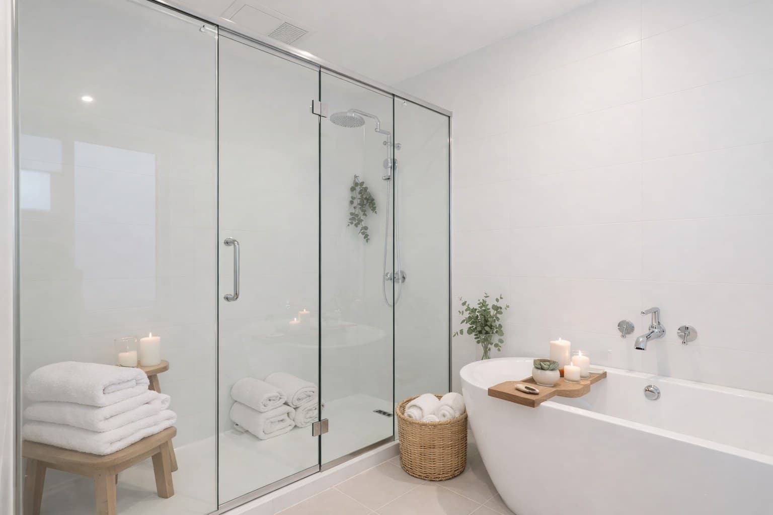 Baño después del virtual staging Spa / Wellness con IA