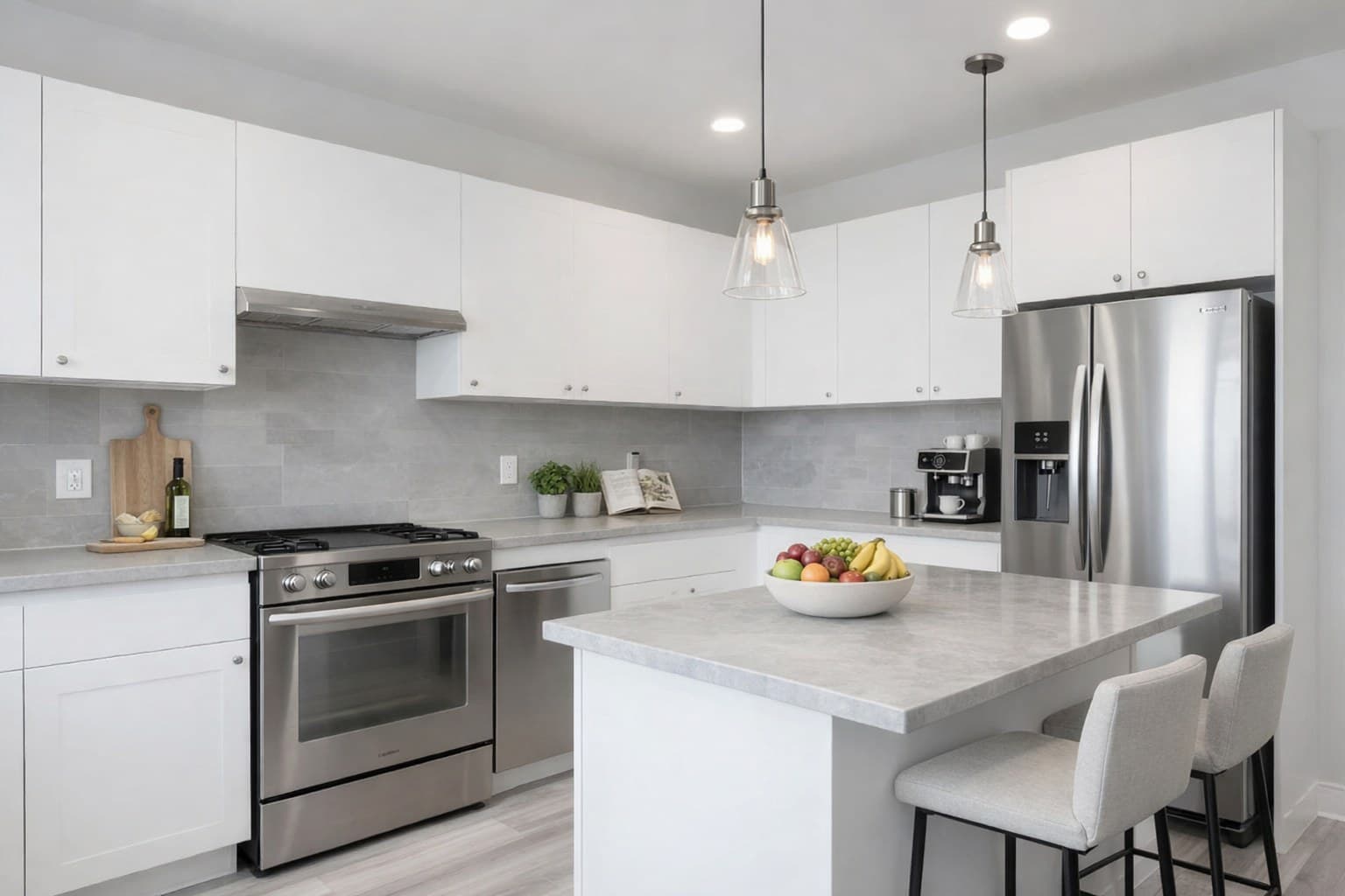 Küche nach Modern Virtual Staging mit KI