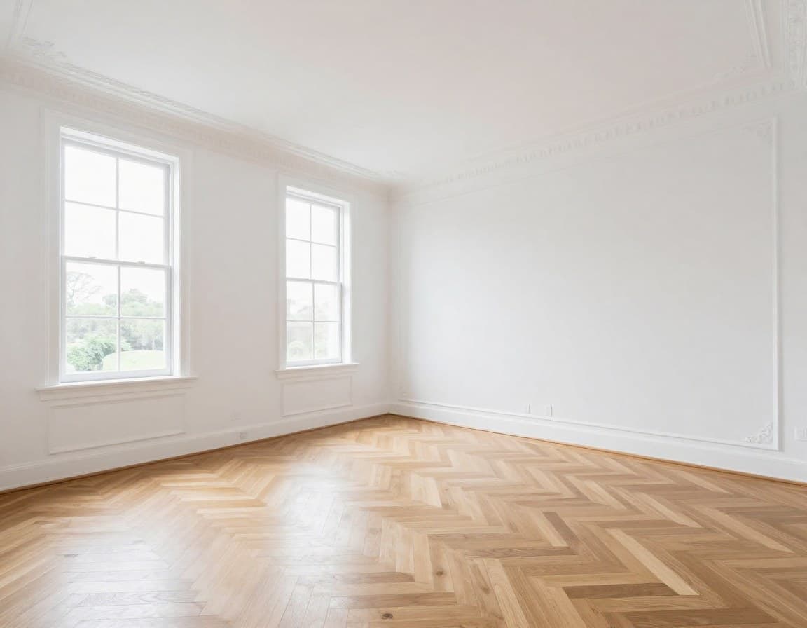 Leerer Raum: Schlafzimmer vor Luxus Virtual Staging