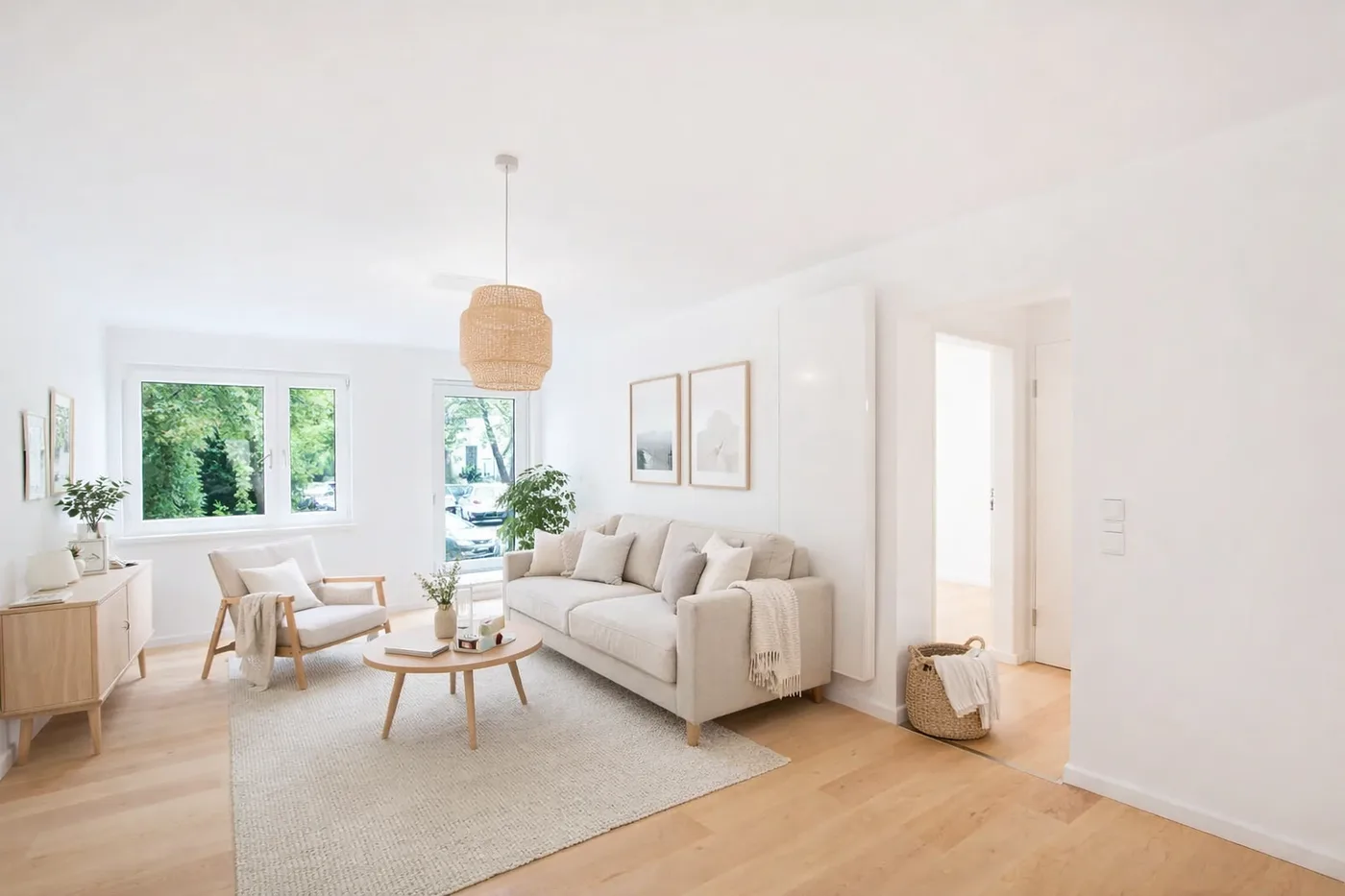 Wohnzimmer mit ImmoStage